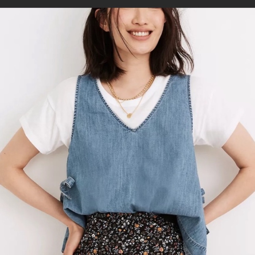 Madewell denim tank top